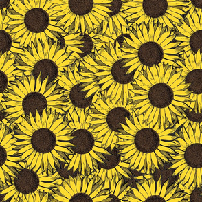 piles of sunflowers