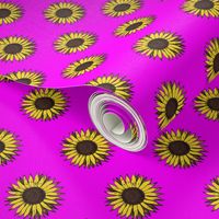 sunflower pattern pink 