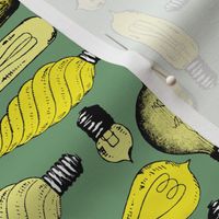 light bulb pattern green