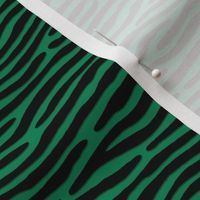 ★ ZEBRA OR TIGER ? ★ Green – Tiny Scale - Horizontal / Collection : Wild Stripes – Punk Rock Animal Prints 2