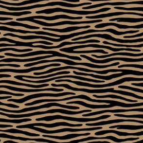 ★ ZEBRA OR TIGER ? ★ Light Brown – Tiny Scale - Horizontal / Collection : Wild Stripes – Punk Rock Animal Prints 2