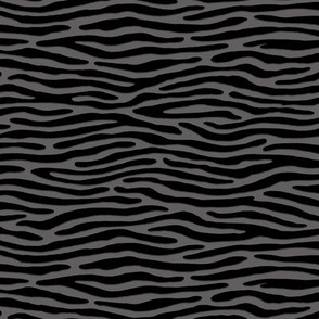 ★ ZEBRA OR TIGER ? ★ Gray – Tiny Scale- Horizontal / Collection : Wild Stripes – Punk Rock Animal Prints 2