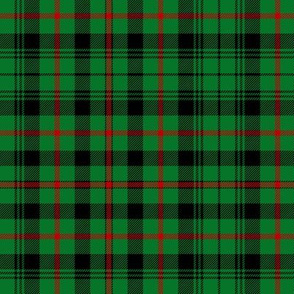 Moncrieffe tartan, green/black, 6"