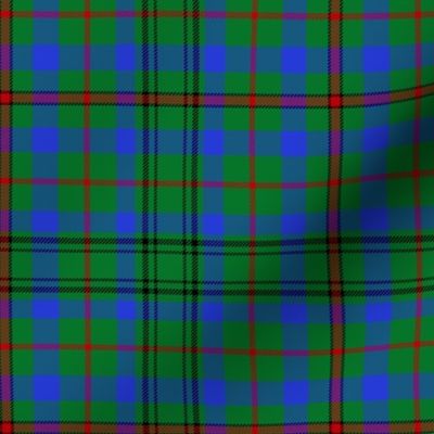 Moncrieffe tartan, green/blue, 6"