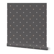 ★ VINTAGE POLKA DOTS ★ Gray, Large Scale / Collection : Swallows & Polka Dots – Rockabilly Prints