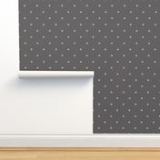 ★ VINTAGE POLKA DOTS ★ Gray, Large Scale / Collection : Swallows & Polka Dots – Rockabilly Prints