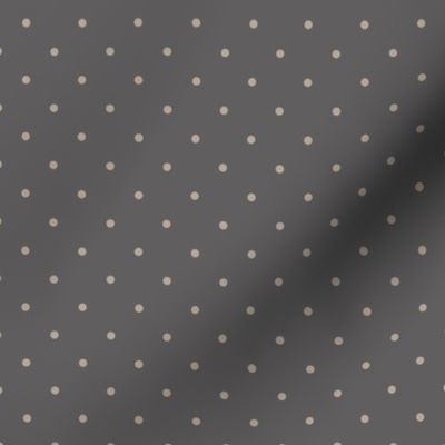 ★ VINTAGE POLKA DOTS ★ Gray, Large Scale / Collection : Swallows & Polka Dots – Rockabilly Prints