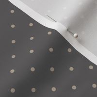 ★ VINTAGE POLKA DOTS ★ Gray, Large Scale / Collection : Swallows & Polka Dots – Rockabilly Prints