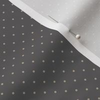★ VINTAGE POLKA DOTS ★ Gray, Small Scale / Collection : Swallows & Polka Dots – Rockabilly Prints