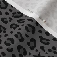 ★ STARS x LEOPARD ★ Gray and Black - Small Scale / Collection : Leopard Spots variations – Punk Rock Animal Prints 3