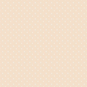 ★ POLKA DOTS ★ Ecru & White, Small Scale / Collection : Swallows & Polka Dots – Rockabilly Prints
