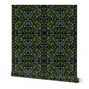 black blue green mirror mosaic 