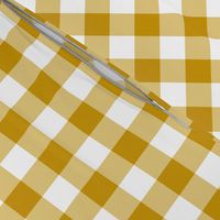 Plain Gingham in Mustard