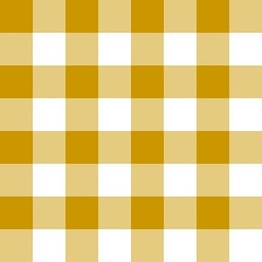 Plain Gingham in Mustard