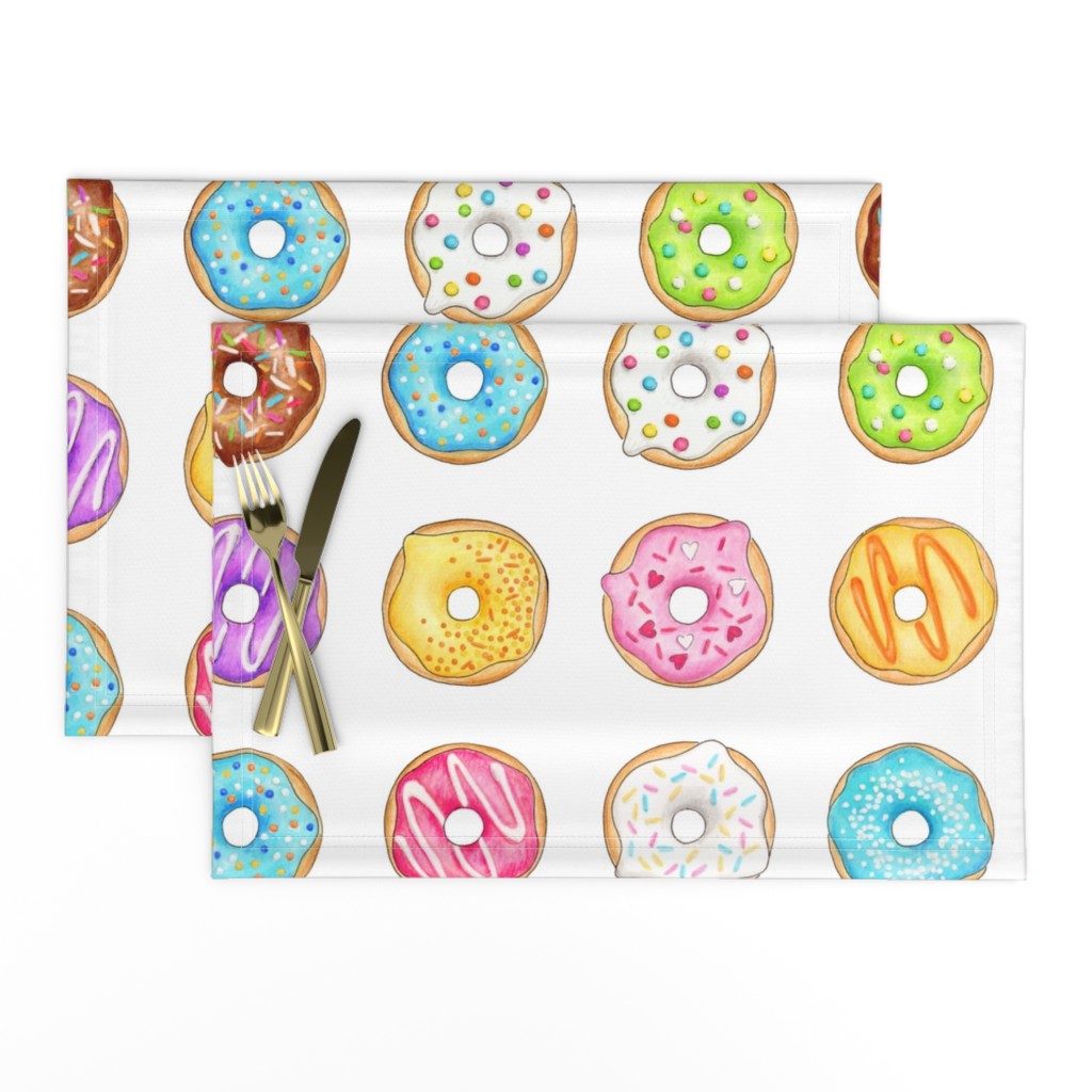 Donuts -  large 4 inch multi coloured donuts