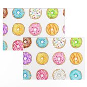 Donuts -  large 4 inch multi coloured donuts