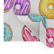 Donuts -  large 4 inch multi coloured donuts