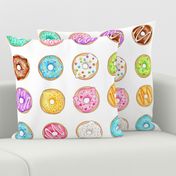 Donuts -  large 4 inch multi coloured donuts