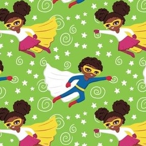 African American superhero boys girls