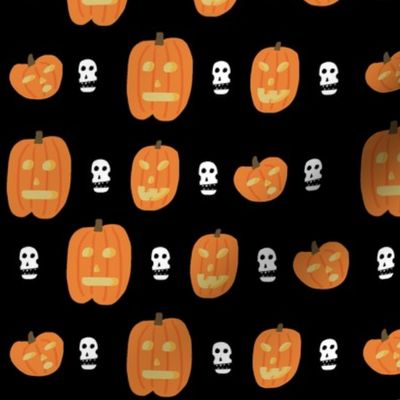 pumpkin skull pattern