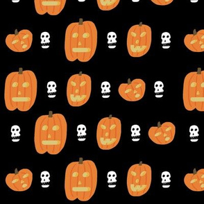 pumpkin skull pattern