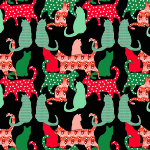 Christmas cats 