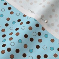 12" Cool Mint Confetti Dots