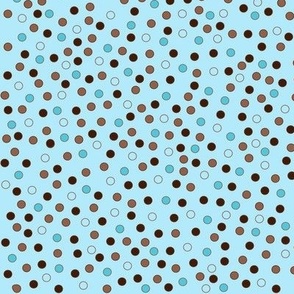 12" Cool Mint Confetti Dots