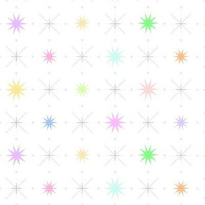 pastel sparkle stars