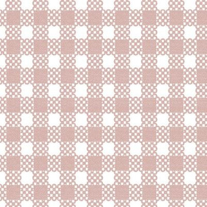 Gingham Grande - Dusty Pink