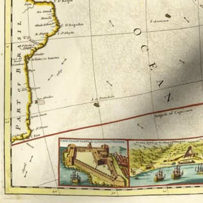 1710 Map of Africa (27"W)