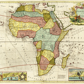1710 Map of Africa (54"W)