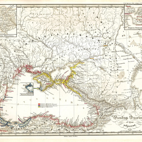 1855 Black Sea Map (42"W)