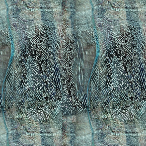 mudcloth abstract aqua