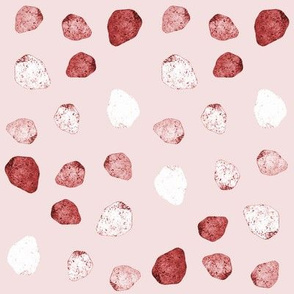 pinkish white stones