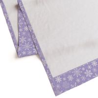 Snowflakes Winter Christmas  on Lavender Purple