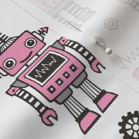 Retro Robots in Pink