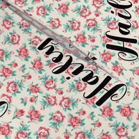 Floral Rose Personalized Name - Hailey