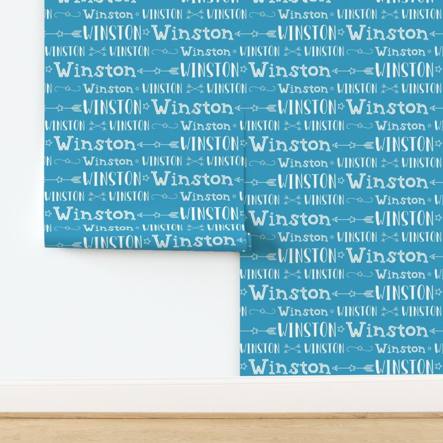 Boys Personalized Name Fabric // Stars and Arrows - Winston