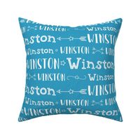 Boys Personalized Name Fabric // Stars and Arrows - Winston