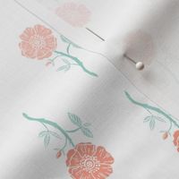 rose // valentines floral fabric roses flowers valentine's day white pastel