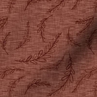 Laurel Linen- rust red