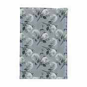 Romantic roses grey