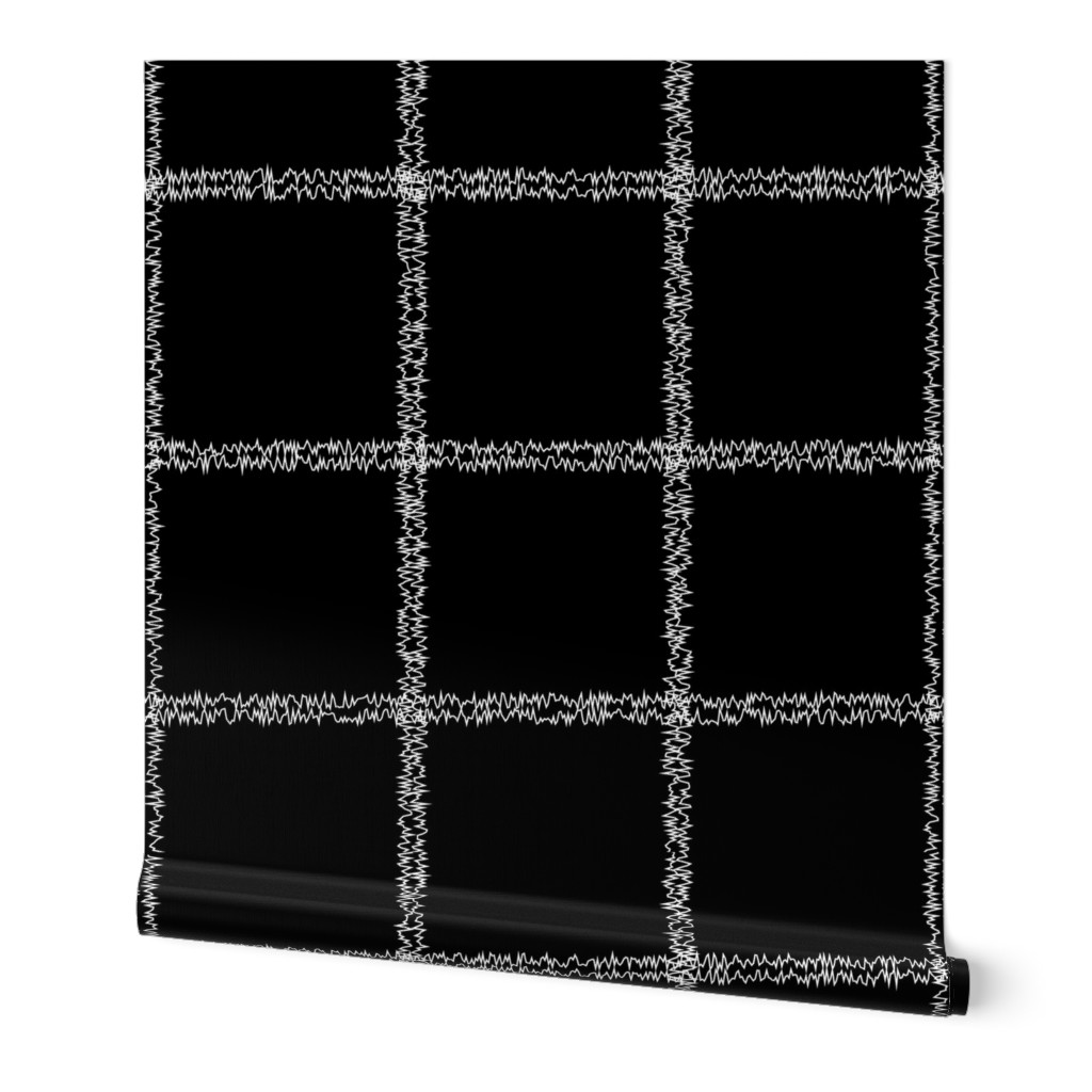 Large black check white on black white squares white check