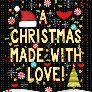 Christmas Tea Towel - A Christmas Made with Love