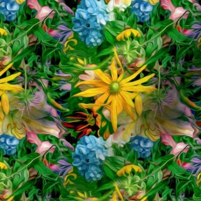 Helio Collage Sunflower Repeat