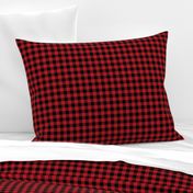 buffalo plaid - red and black 1/2"