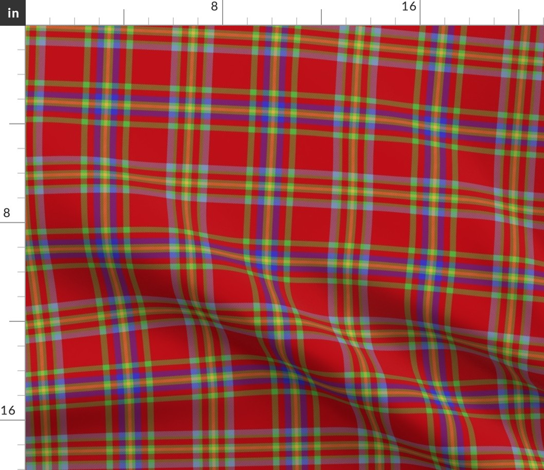 West Virginia old shawl tartan, 6"