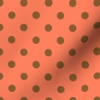 Nutmeg Spice polka dots on pumpkin