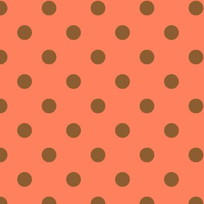 Nutmeg Spice polka dots on pumpkin